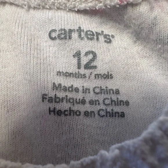 Baby Girl Clothing Bundle 5pc Carter’s Burt’s Bees Gerber 6-12 Months - Picture 3 of 11